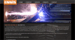 Desktop Screenshot of ennissteel.com